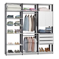 Módulo Closet com 3 Peças Be Mobiliario - Branco e Expresso
