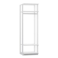 Módulo Closet 1 Cabideiro e 2 Prateleiras Be Mobiliario - Branco