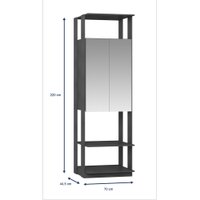 Módulo Closet 2 Portas com Espelho Be Mobiliario - Expresso