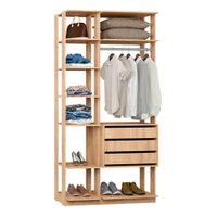 Módulo Closet 2 Peças Be Mobiliario - Carvalho Mel