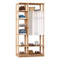 Closet Módulado com 2 Peças Be Mobiliario - Carvalho Mel