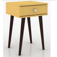 Mesa Lateral Retrô Movelbento - Amarelo