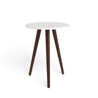 Mesa Lateral Redonda Movelbento - Branco