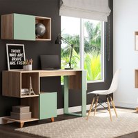Mesa Escrivaninha Aurora Be Mobiliário - Aveiro com Verde