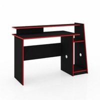 Mesa Gamer Evolution Movelbento - Preto com Vermelho