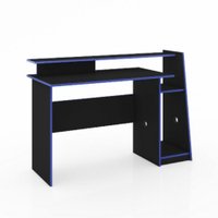 Mesa Gamer Evolution Movelbento - Preto com Azul