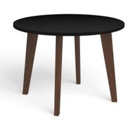 Mesa de Centro Redonda Retrô em MDP Movelbento - Preto