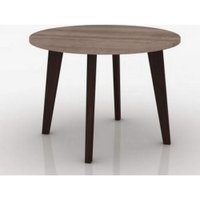 Mesa de Centro Redonda Retrô em MDP Movelbento - Rustico