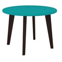 Mesa de Centro Redonda Retrô em MDP Movelbento - Turquesa