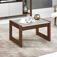 Mesa de Centro AZ1022 Tecno Mobili - Nogal com Branco