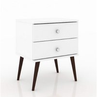 Mesa de Cabeceira Retrô Movelbento - Branco