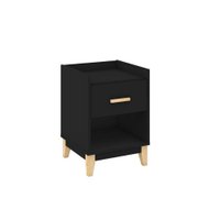 Mesa De Cabeceira 400x560x385mm Legno Movelbento - Preto