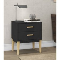 Mesa De Cabeceira 500x590x380mm Legno Movelbento - Preto