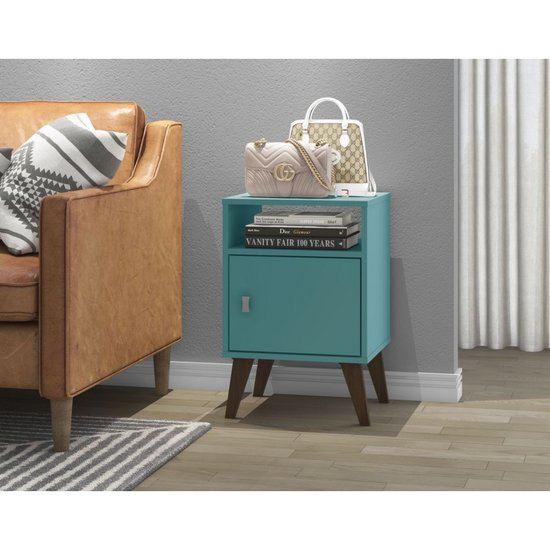 Mesa De Apoio 400x600x380mm Movelbento - Turquesa