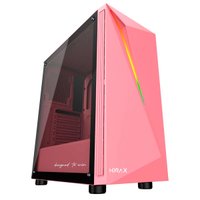 Gabinete Gamer Motospeed Hyrax HGB501P, RGB, USB 3.0, ATX, Lateral em Vridro - Rosa