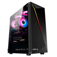 Gabinete Gamer Motospeed Hyrax HGB501B, RGB, USB 3.0, ATX, Lateral em Vridro - Preto
