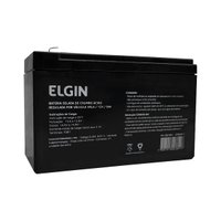 Bateria Selada Elgin, P/ Nobreak, VRLA, 12V 9Ah - 82313