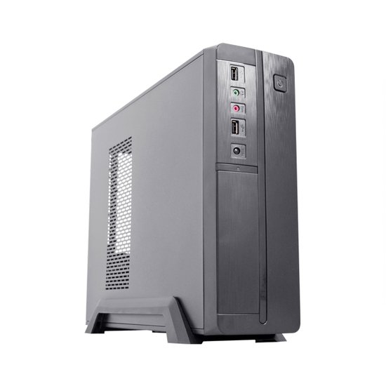 Gabinete Slim K-MEX GM-03CC, USB 2.0, Fonte 200W, Micro ATX, Preto - GM03CCBN001CB0X