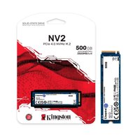 SSD 500GB Kingston NV2, M.2 2280, NVMe PCIe 4.0 x4, Leitura 3500MB/s, Gravação 2100MB/s - SNV2S/500G