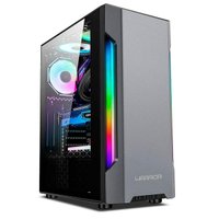 Gabinete Gamer Warrior Mohawk RGB, Lateral em Vidro Temperado, Preto e Prata - GA215