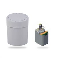 Kit para Pia Roper Plast Lixeira 5 Litros Porta Detergente e Esponja - Cinza