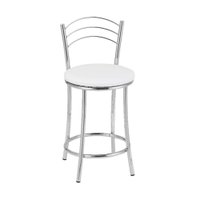 Kit 2 Banquetas Baixas Com Encosto Treparoni - Branco