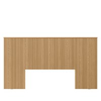 Cabeceira Casal em Ripado Laranjeiras 2.4 com Frame Linea Brasil - Carvalho