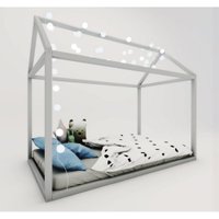 Cama Casinha Liberdade Junior Ludika Mobilia - Prata
