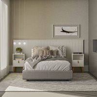 Cabeceira Linea Laranjeiras Com Par Frame Para Cabeceira - Off White