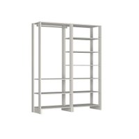 Closet Yes Com Cabideiro e 9 Prateleiras Nova Mobile - Branco