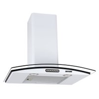 Coifa de Parede 60cm Vidro Curvo Slim Fogatti - 220V - Branco