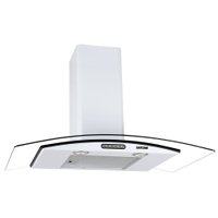 Coifa de Parede 90cm Vidro Curvo Slim Fogatti - 220V - Branco