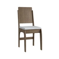 Conjunto 2 Cadeiras Elegantes Estofado Móveis Canção - Ameixa Negra/ Branco