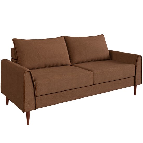 Conjunto Bienna 2 Sofás de 2 Assentos Sofá Go - Marrom