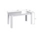 Conjunto Mesa de Jantar Fixa com 4 Cadeiras Assento Estofado Móveis Canção - Branco