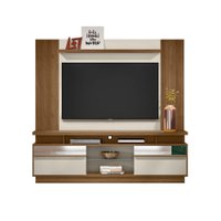 Conjunto para TV até 60 Polegadas Rack Recife e Painel Aurora Linea Brasil - Avelã com Off White