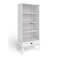 Cristaleira Clássica com 2 Portas Movelbento - Branco