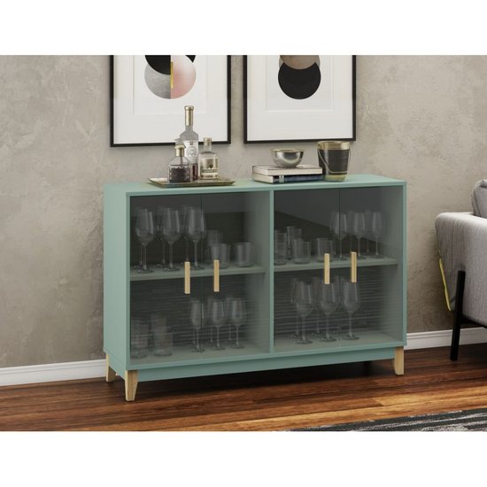 Cristaleira Horizontal 1200x800x350mm Legno Movelbento - Oliva
