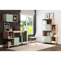 Estante Aurora 4 Andares Be Mobiliário - Aveiro com Verde