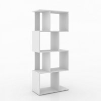 Estante Divisoria 4 Nichos Movelbento - Branco