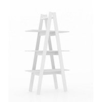 Estante Escada 3 Prateleiras Movelbento - Branco/Branco