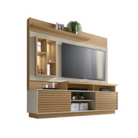 Estante Home Ripado para TV até 60 Polegadas Eldorado Linea Brasil - Carvalho com Off White