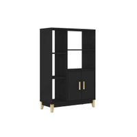 Estante Legno 810x1230x350mm Movelbento - Preto
