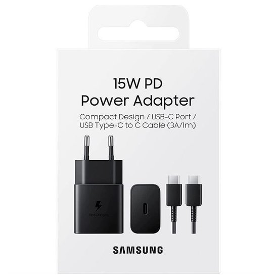 Carregador de Viagem Original Samsung USB-C Ultra Rápido 15W
