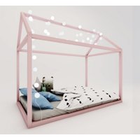 Cama Casinha Liberdade Junior Ludika Mobilia - Limonada Rosa