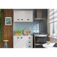 Armário Aéreo 3 Portas Retro Mia Coccina Art In Móveis - Branco