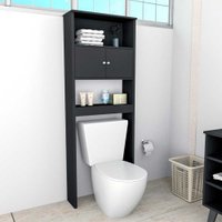 Armario Para Banheiro com 2 Portas e 3 Prateleiras Slim Appunto - Preto