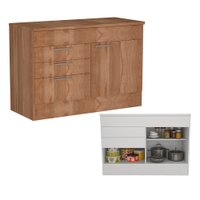 Balcão Para Cozinha Com Tampo Nova Mobile - Montana