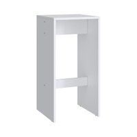 Conjunto de 2 Banquetas Altas Móveis Canção - Branco
