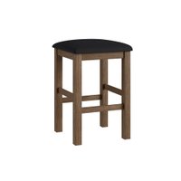 Conjunto de 2 Banquetas Estofadas Móveis Canção 2909 - Ameixa Negra